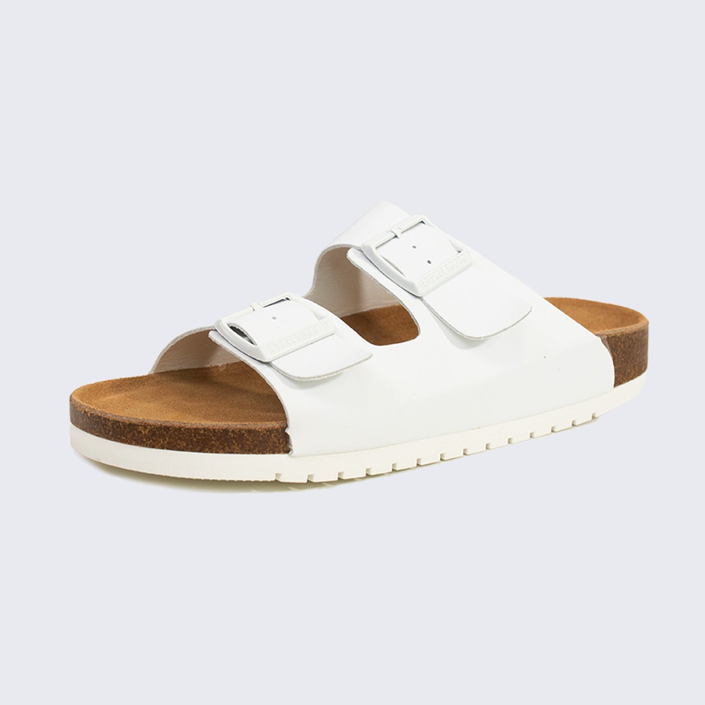 2501 Open Toe Dual Buckle Cork Sandals