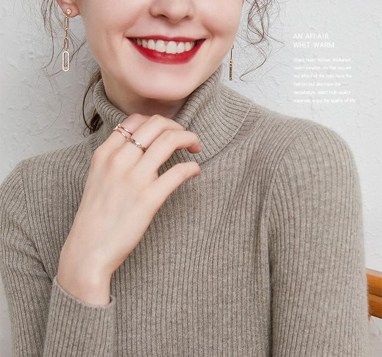 Soft Comfy Turtleneck Knitted Bottoming Sweater | Fit UK6-20