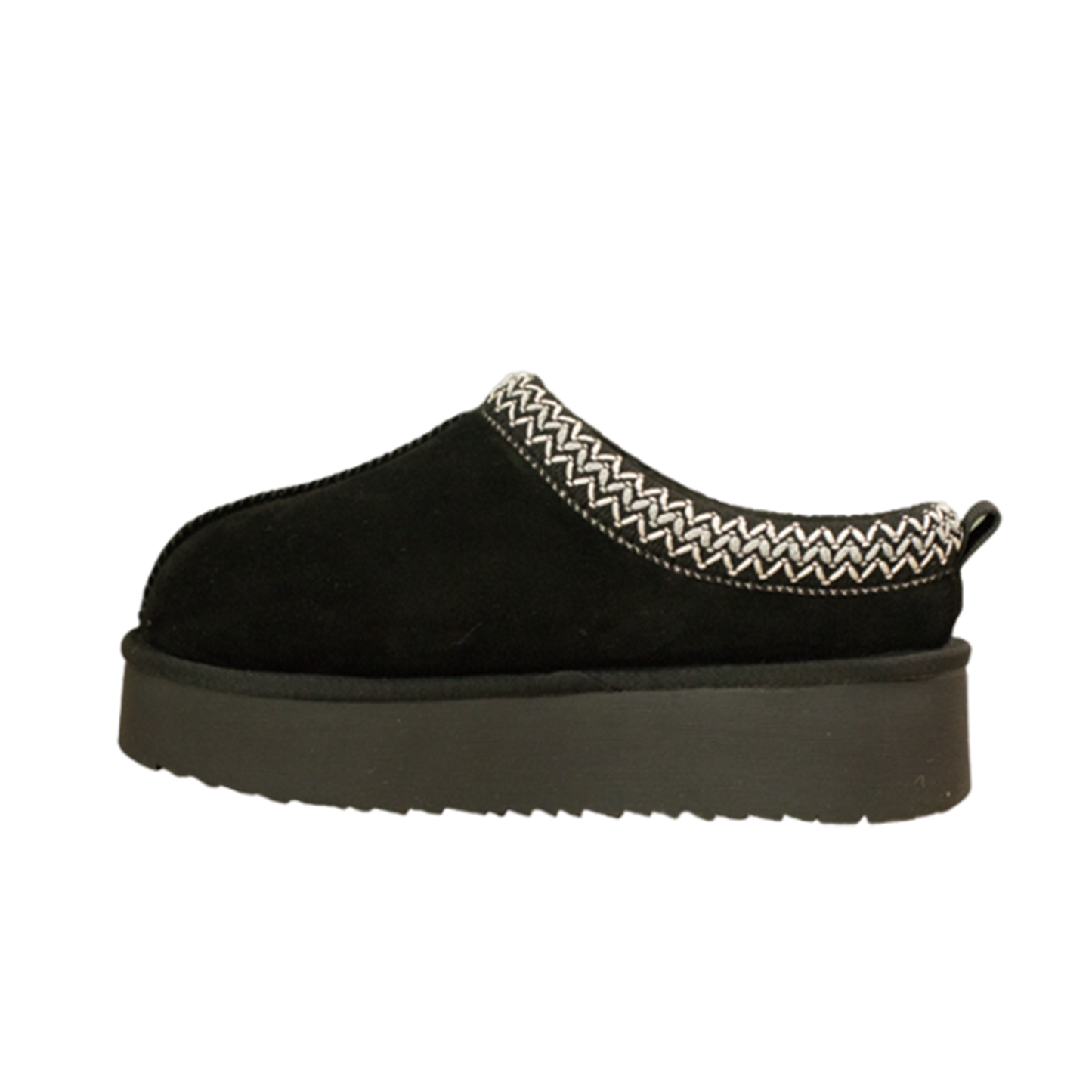 2410 Platform Suede Braided Fluffy Slipper Shoes
