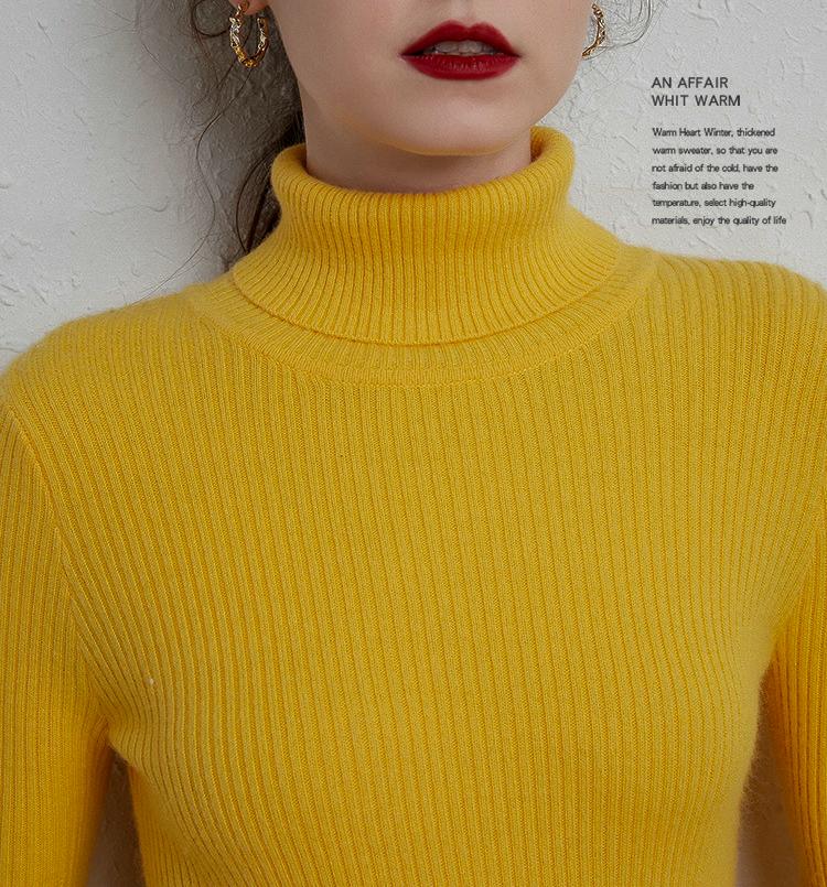 Soft Comfy Turtleneck Knitted Bottoming Sweater | Fit UK6-20