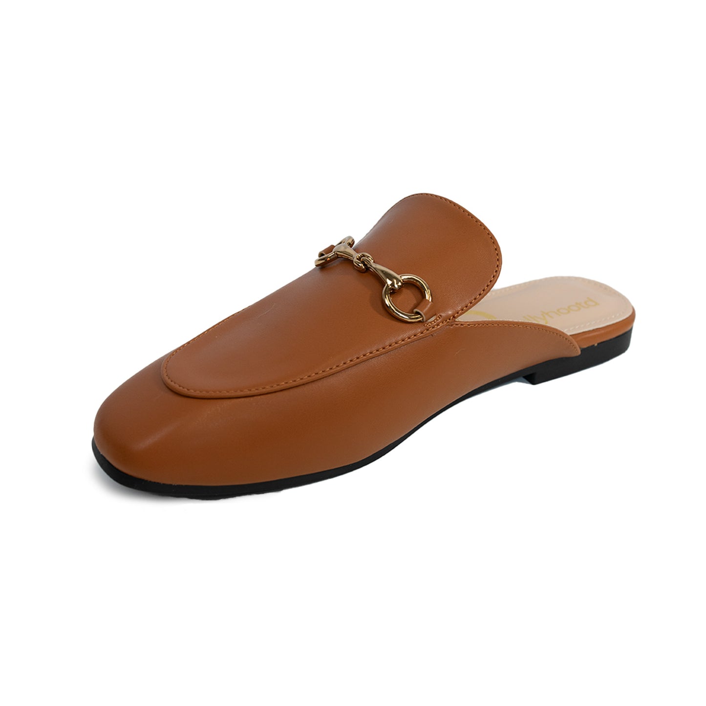 8001 Prince Mules Pointed Toe Snaffle-Trim Backless Loafers