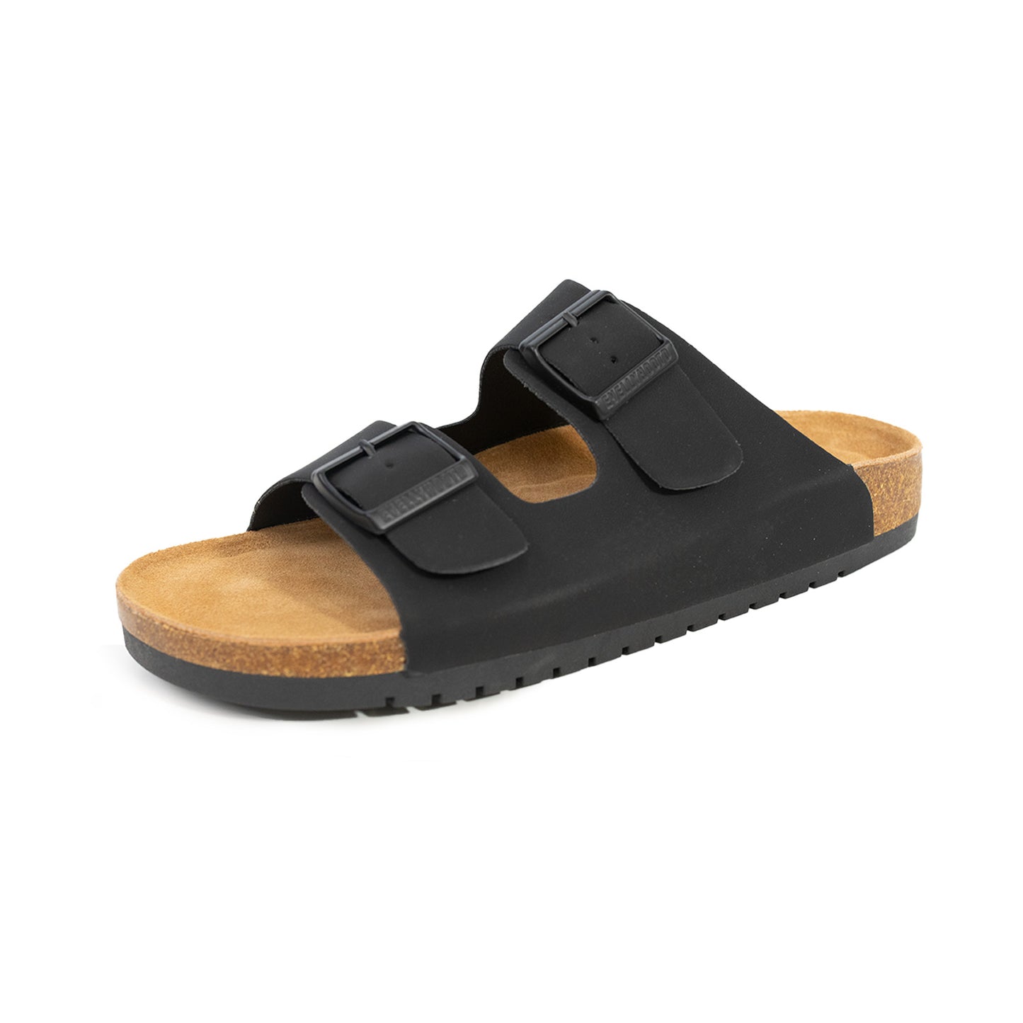 2501 Open Toe Dual Buckle Cork Sandals