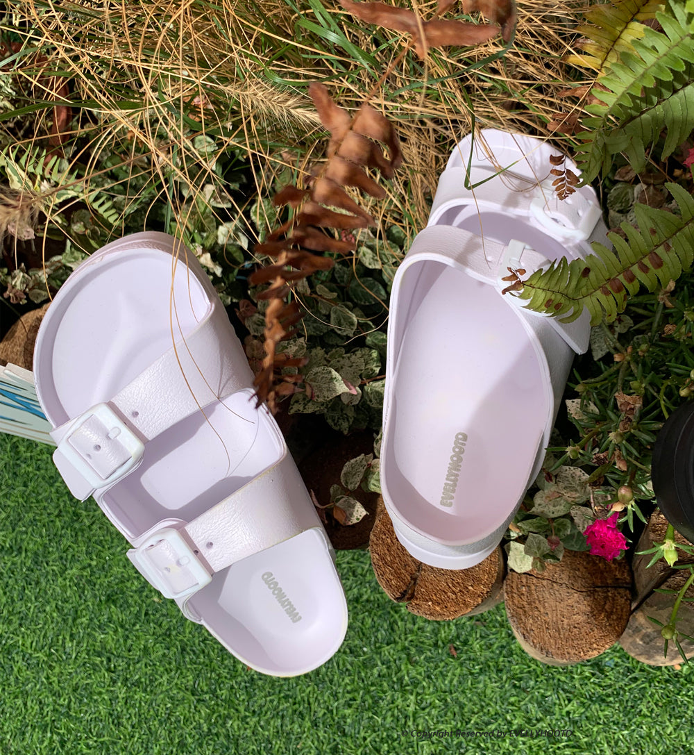 Platform EVA Dual Buckle Beach Slides