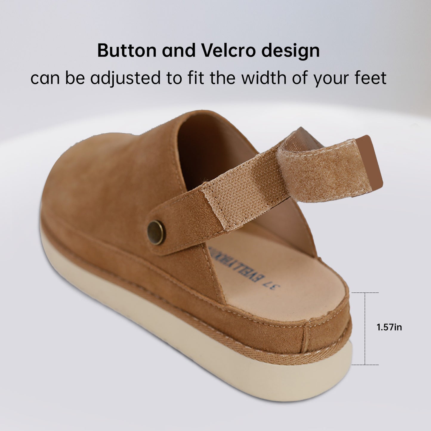 2401 Comfort Suede 2-in-1 Strap Clogs