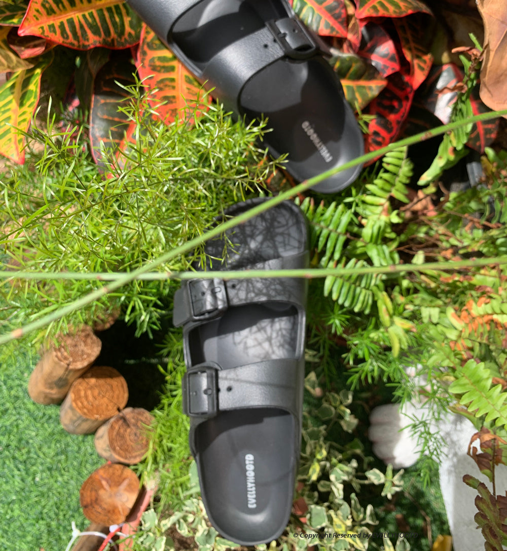 Platform EVA Dual Buckle Beach Slides