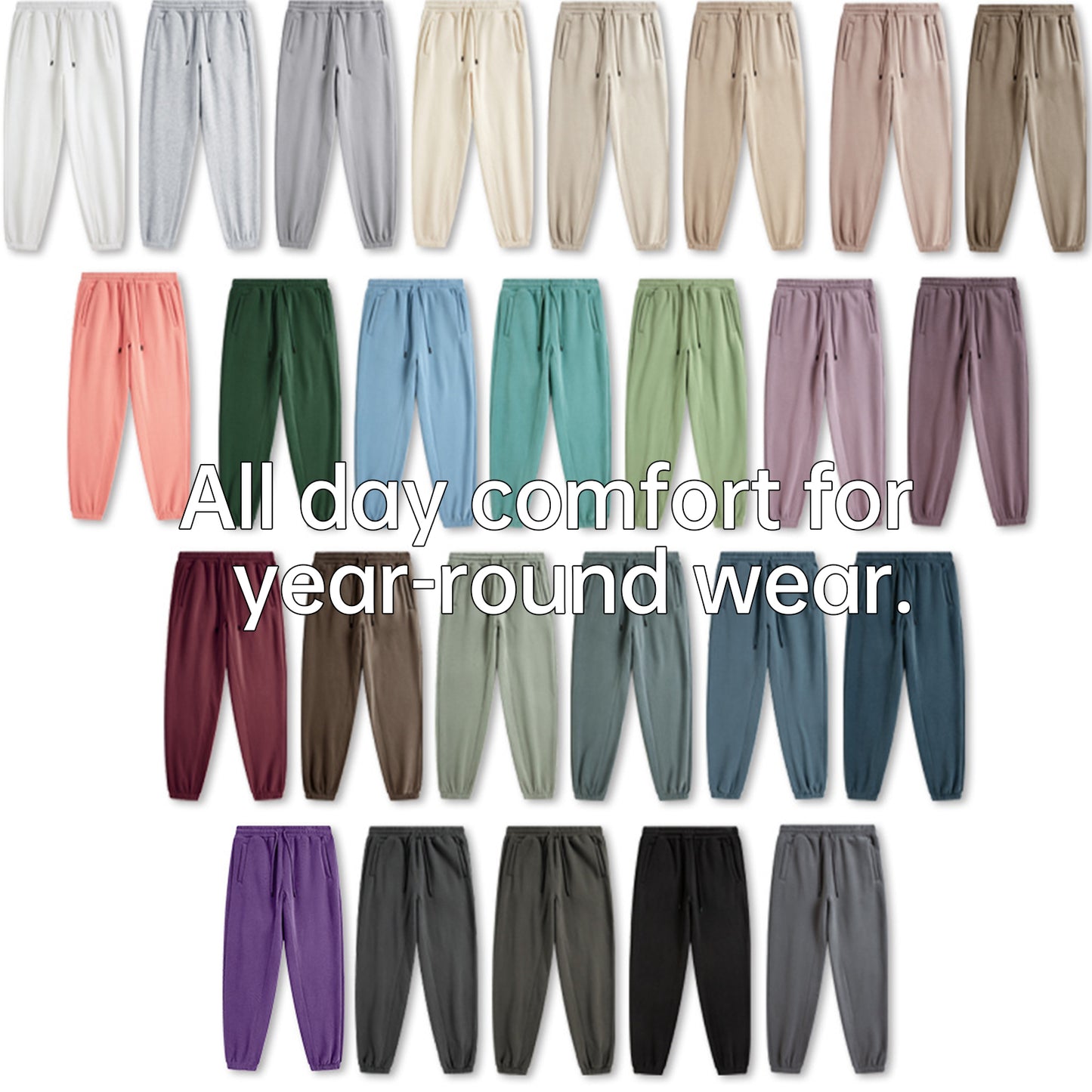 600GSM Cuffed Fleece Sweatpants