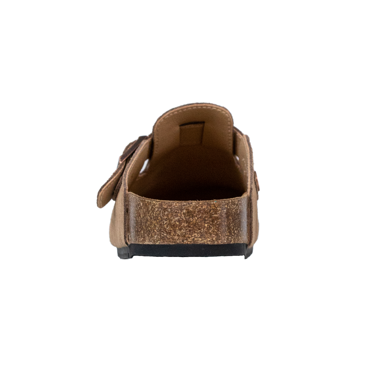 8555 Closed Round Toe Suede Cork Clogs