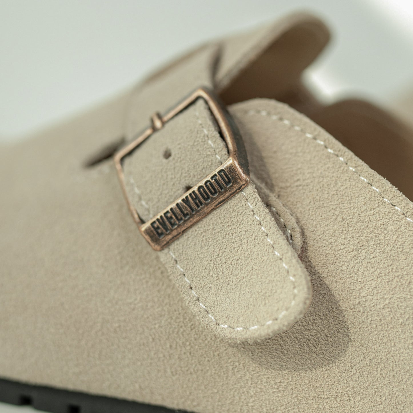 8555 Round Toe Suede Cork Clogs