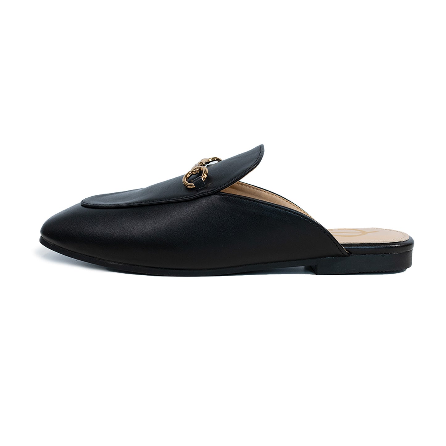 8001 Prince Mules Pointed Toe Snaffle-Trim Backless Loafers