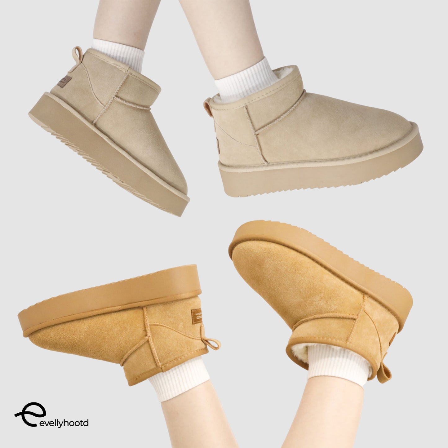 2422 Platform Classic Ankle Snow Boots