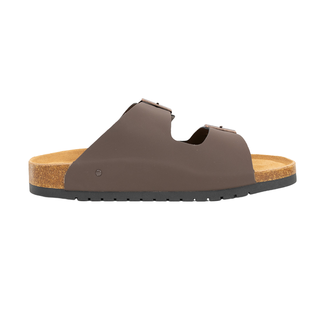 2501 Open Toe Dual Buckle Cork Sandals