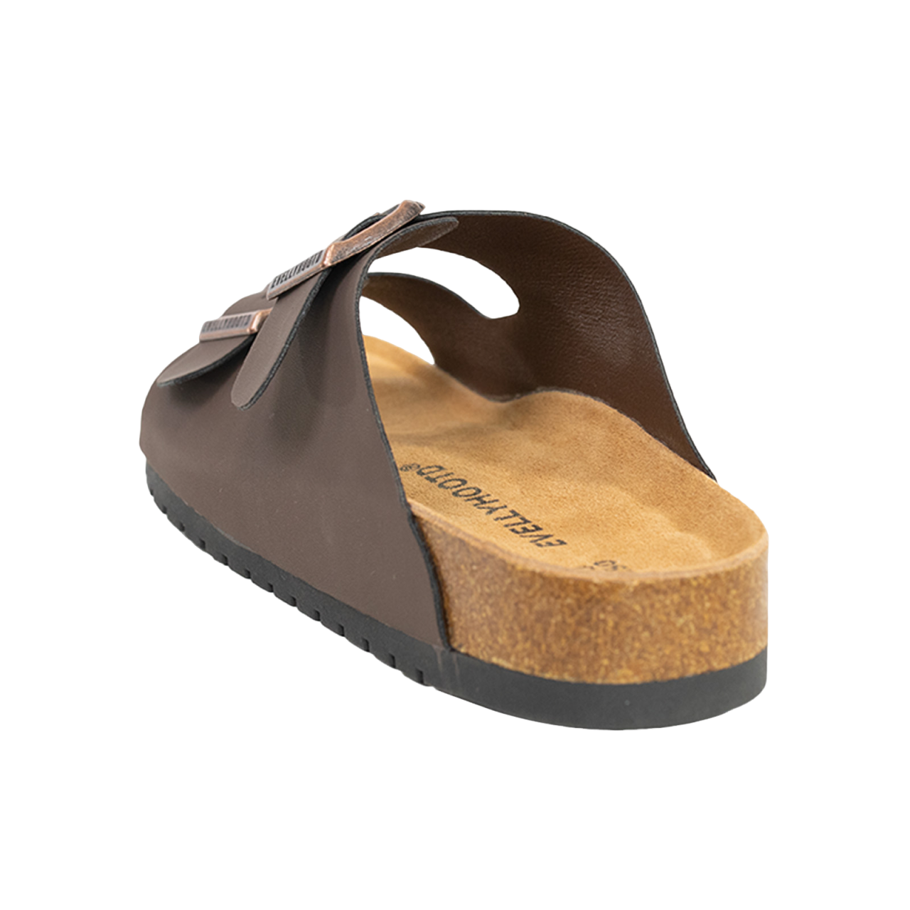 2501 Open Toe Dual Buckle Cork Sandals