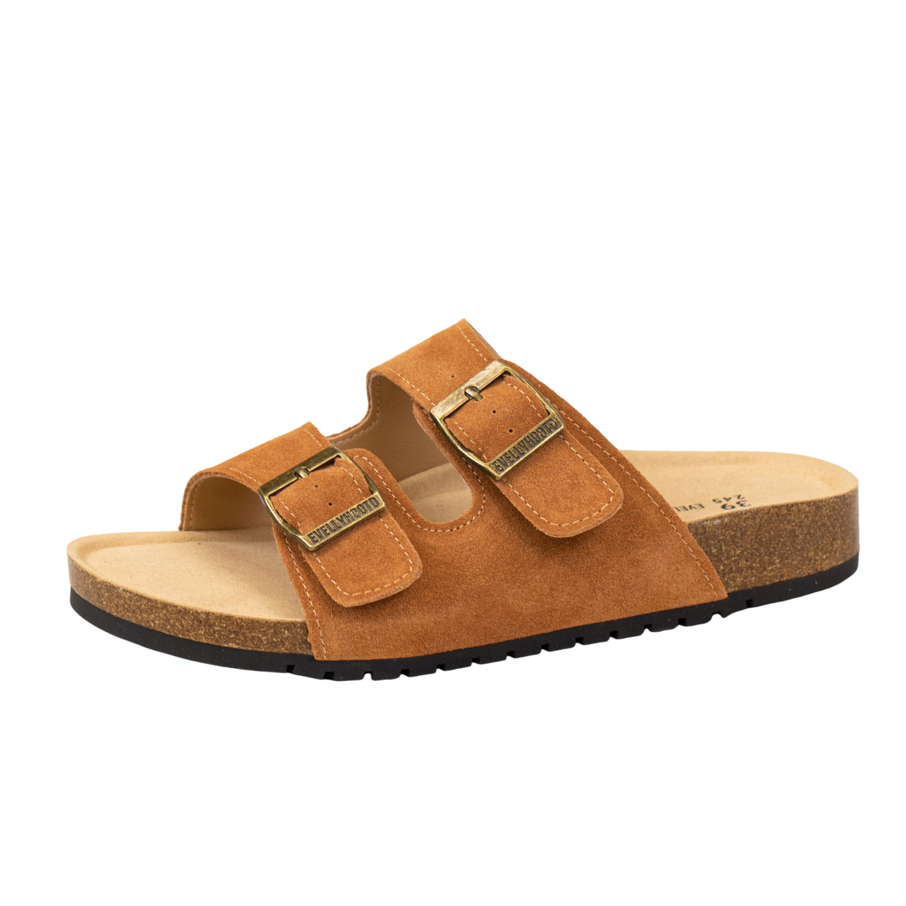 8333 Open Toe Suede Dual Buckle Sandals