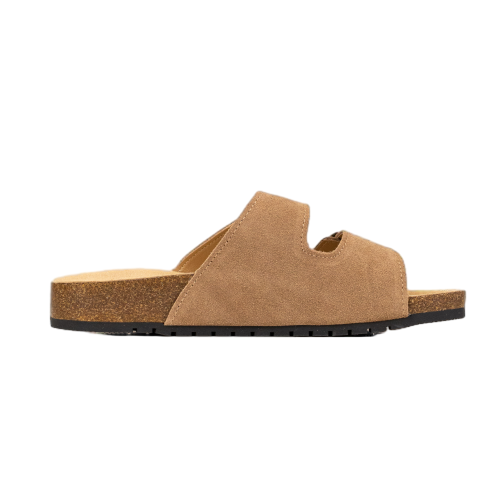 8333 Open Toe Suede Dual Buckle Sandals