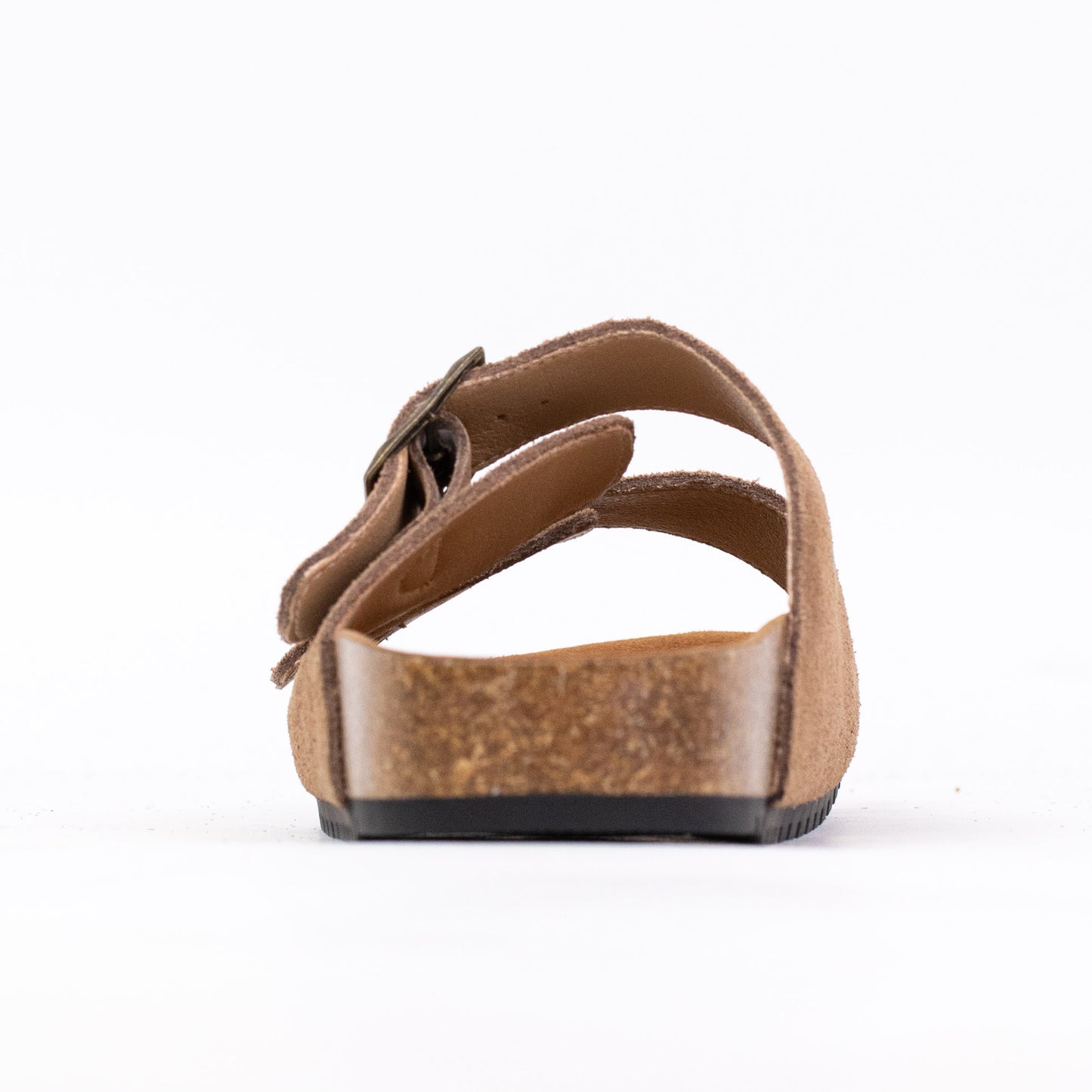 8333 Open Toe Suede Dual Buckle Sandals