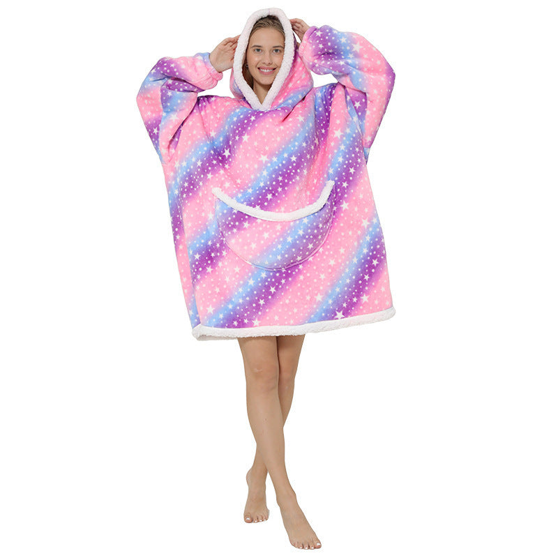 Winter Warm Hoodie Blanket Oversized Pajamas Unisex Oversized Giant