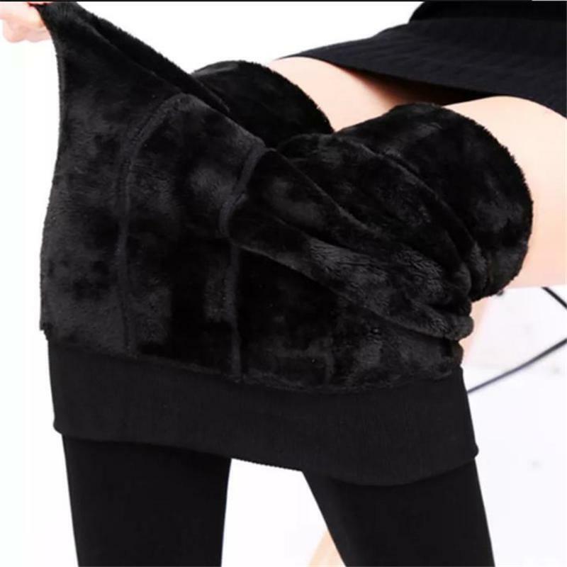 High Stretchy Thicken Fleece Lined Leggings - Winter Warmer
