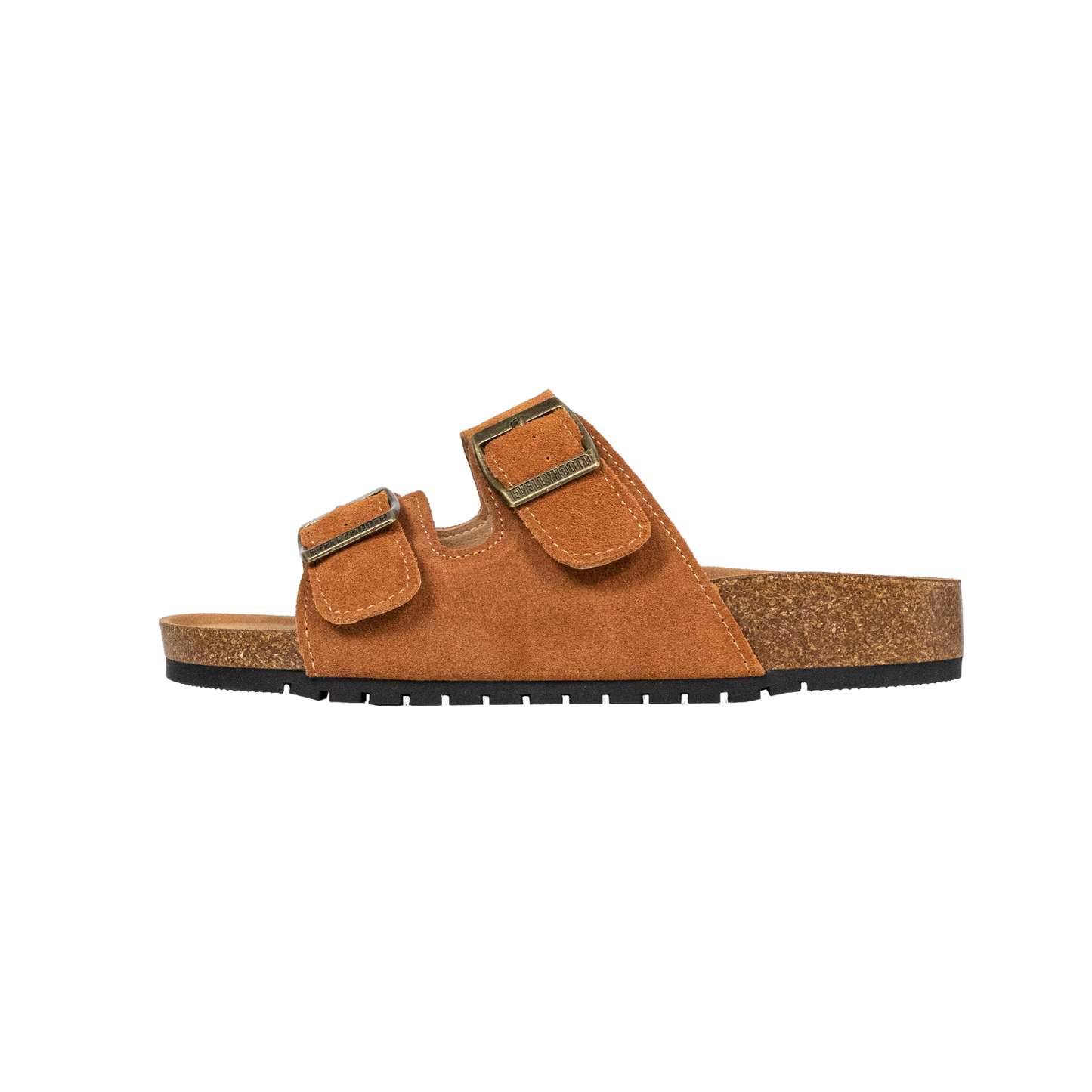 8333 Open Toe Suede Dual Buckle Sandals