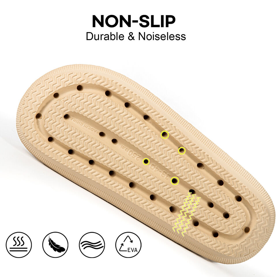 EVA Dual Buckle Cloud Beach Slides