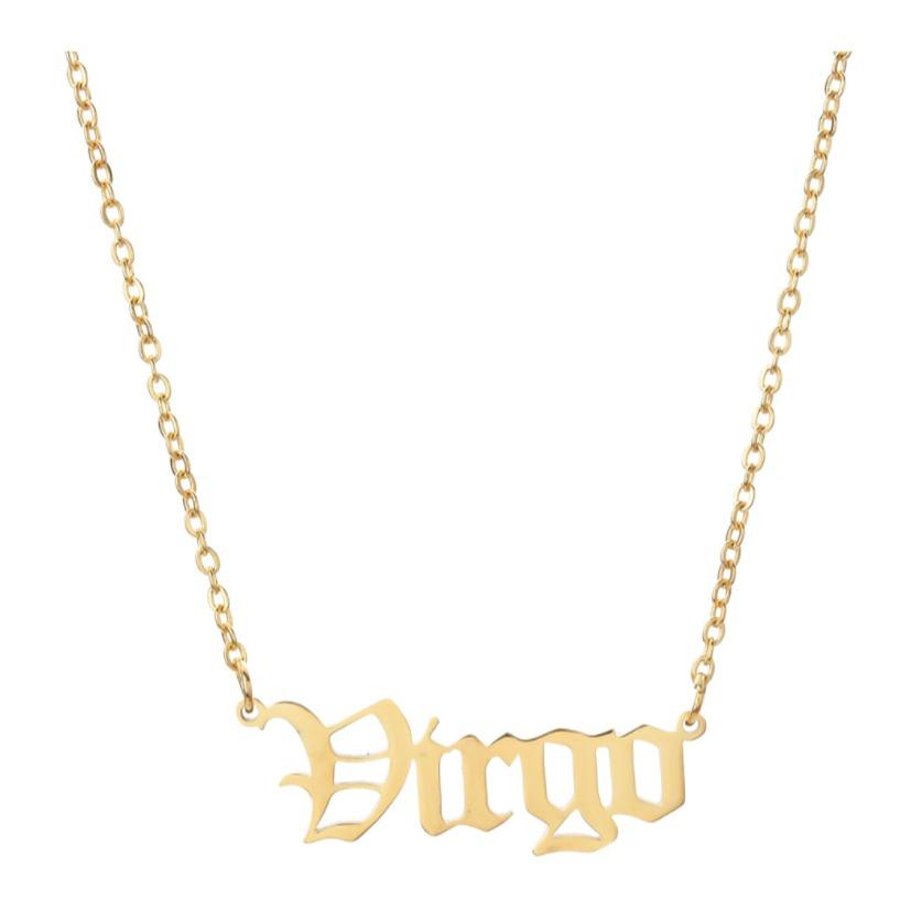 Zodiac Signs Necklace Alloy Electroplating Necklace Jewelry