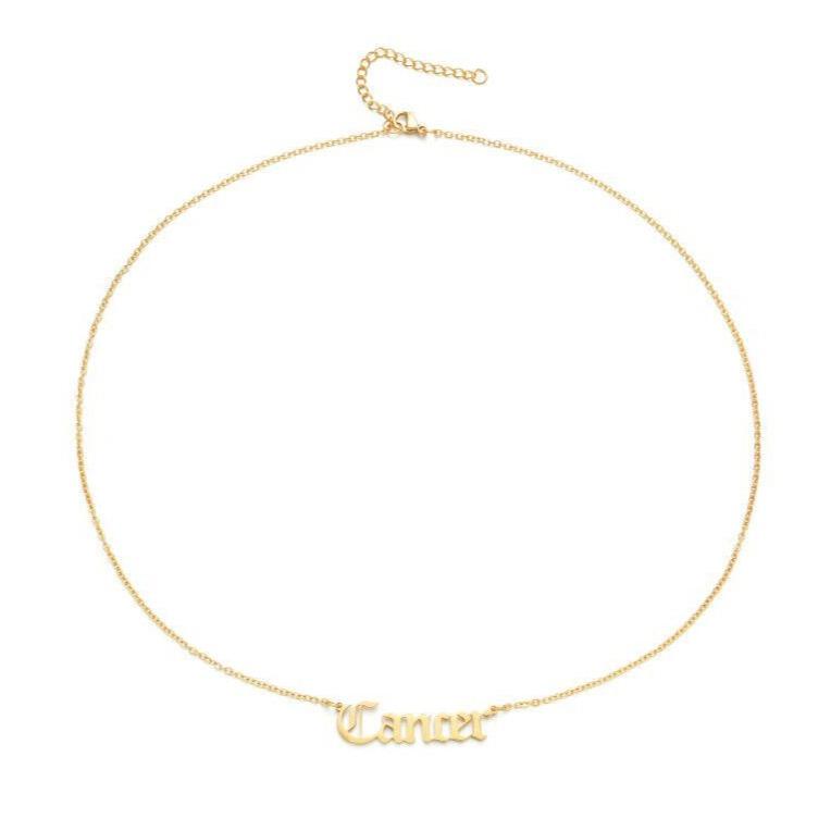 Zodiac Signs Necklace Alloy Electroplating Necklace Jewelry