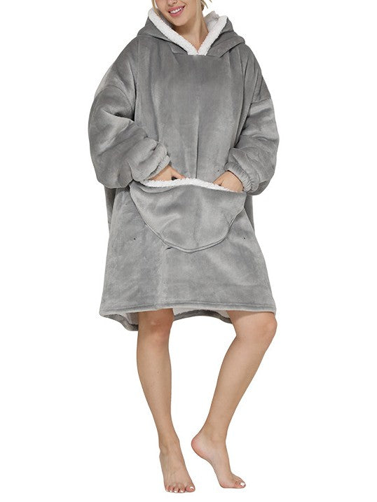 Winter Warm Hoodie Blanket Oversized Pajamas Unisex Oversized Giant