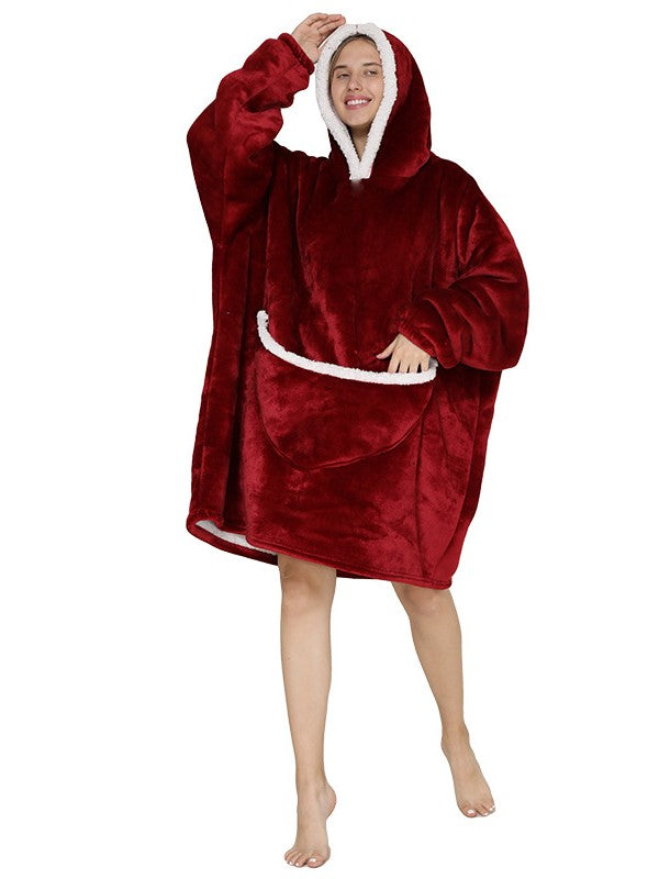Winter Warm Hoodie Blanket Oversized Pajamas Unisex Oversized Giant