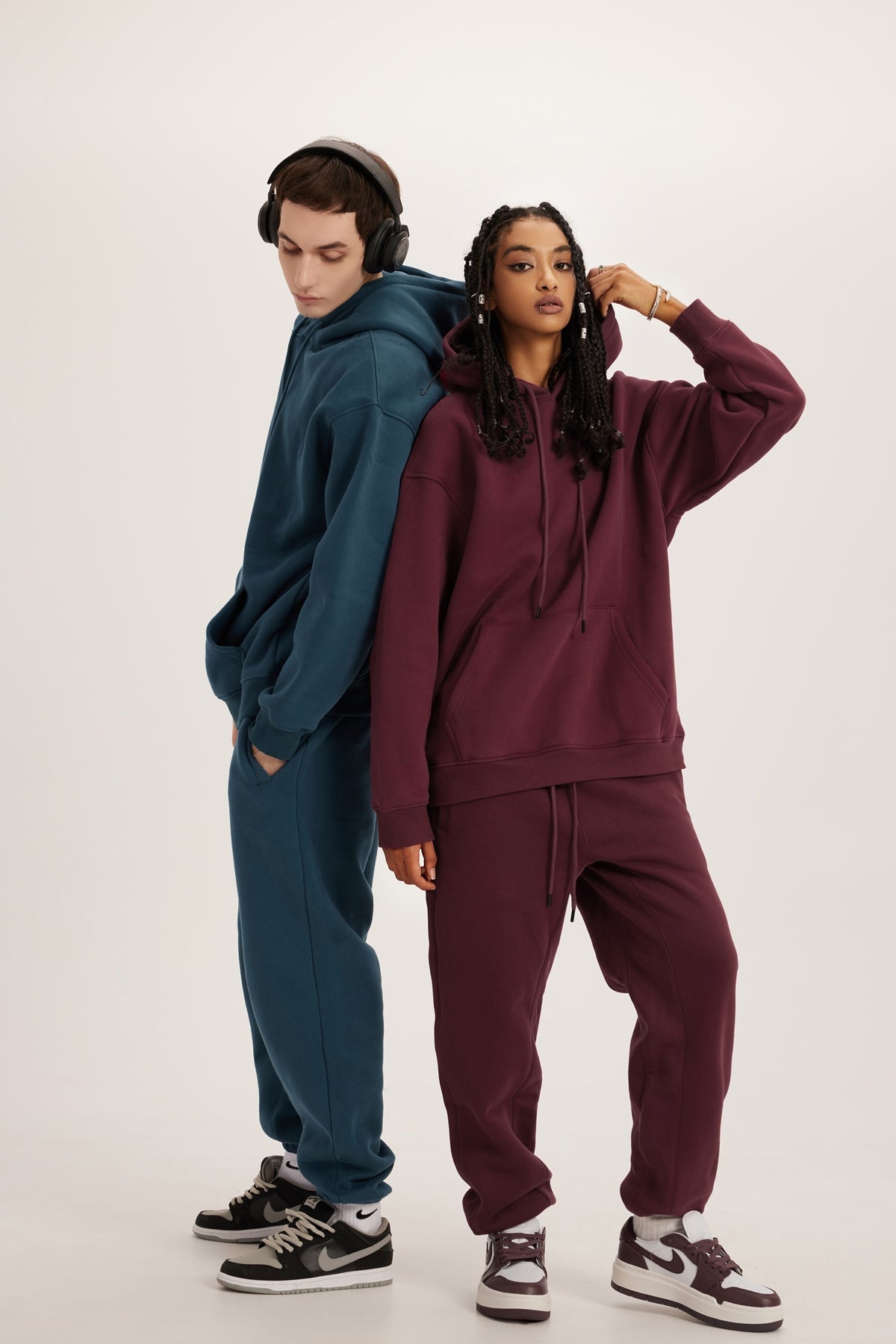 600GSM Fleece-Jogginghose mit Bündchen