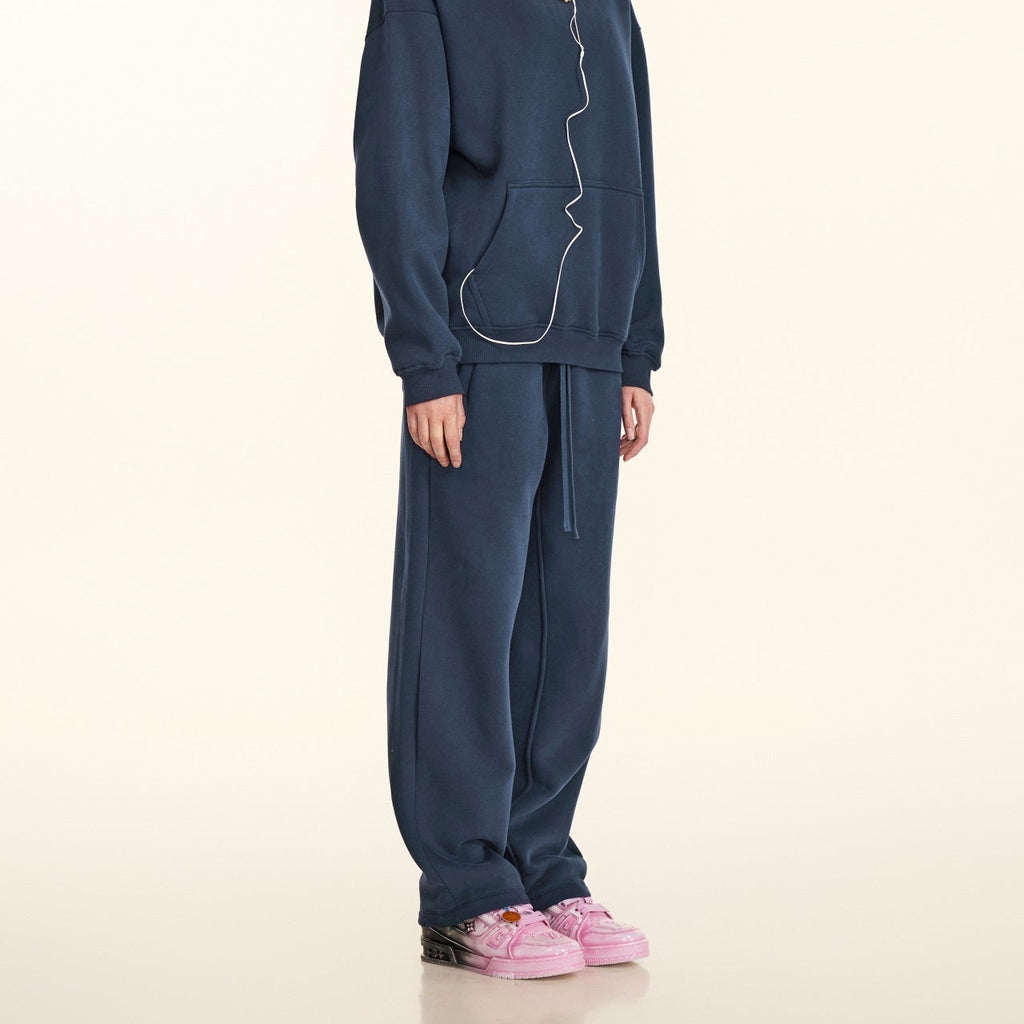 600GSM gerade Fleece-Jogginghose