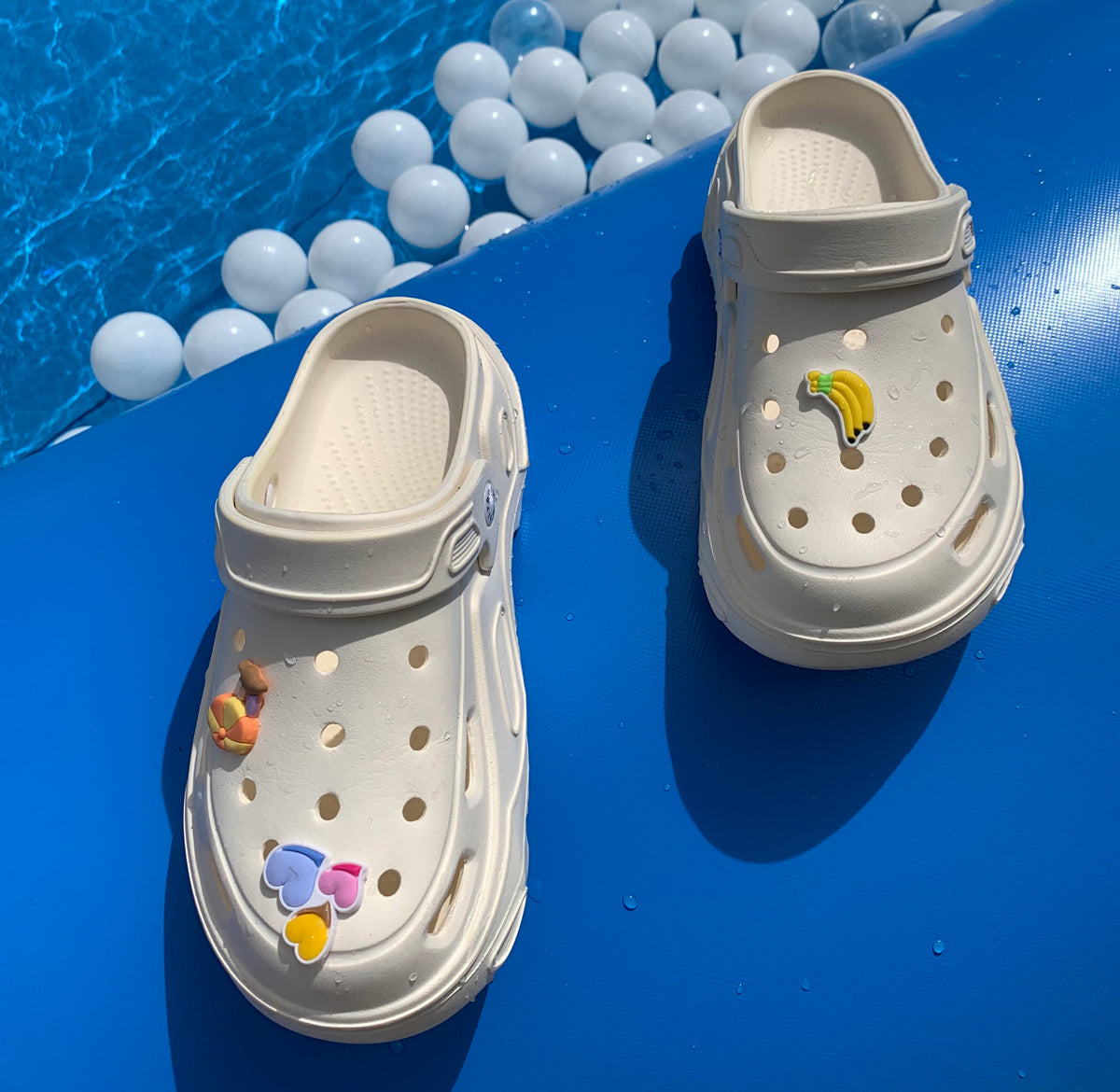 Tyler | Platform Cloud Slides Beach Garden Clogs - By EVELLYHOOTD