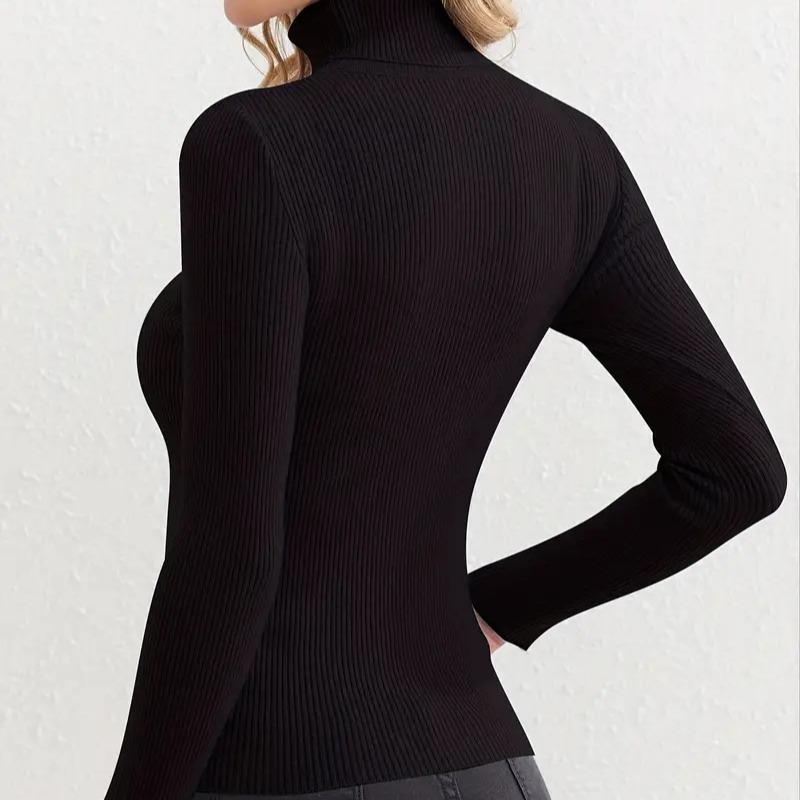 Soft Comfy Turtleneck Knitted Bottoming Sweater(Fits 6-20UK)