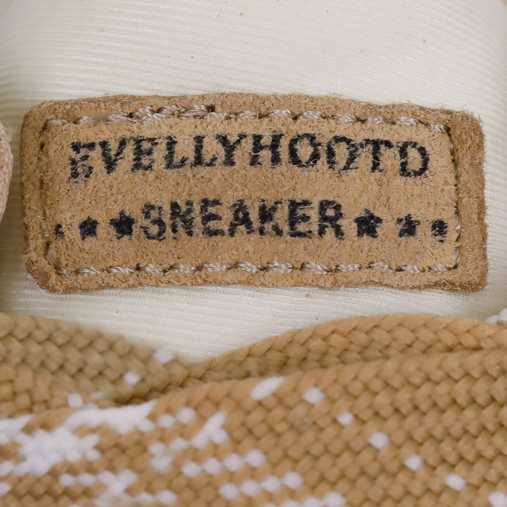 6401 Zweifarbige Schnürsenkel-Sneaker aus Pelz