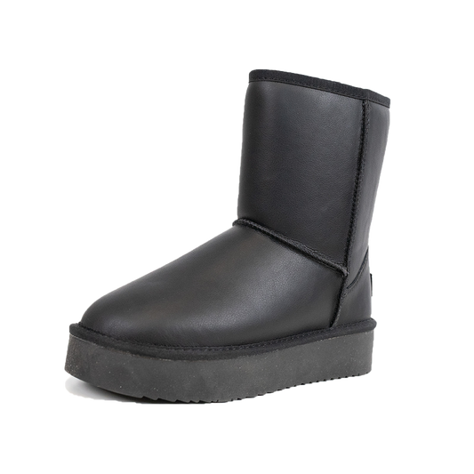 2430 Classic Leather Mid-Calf Boots