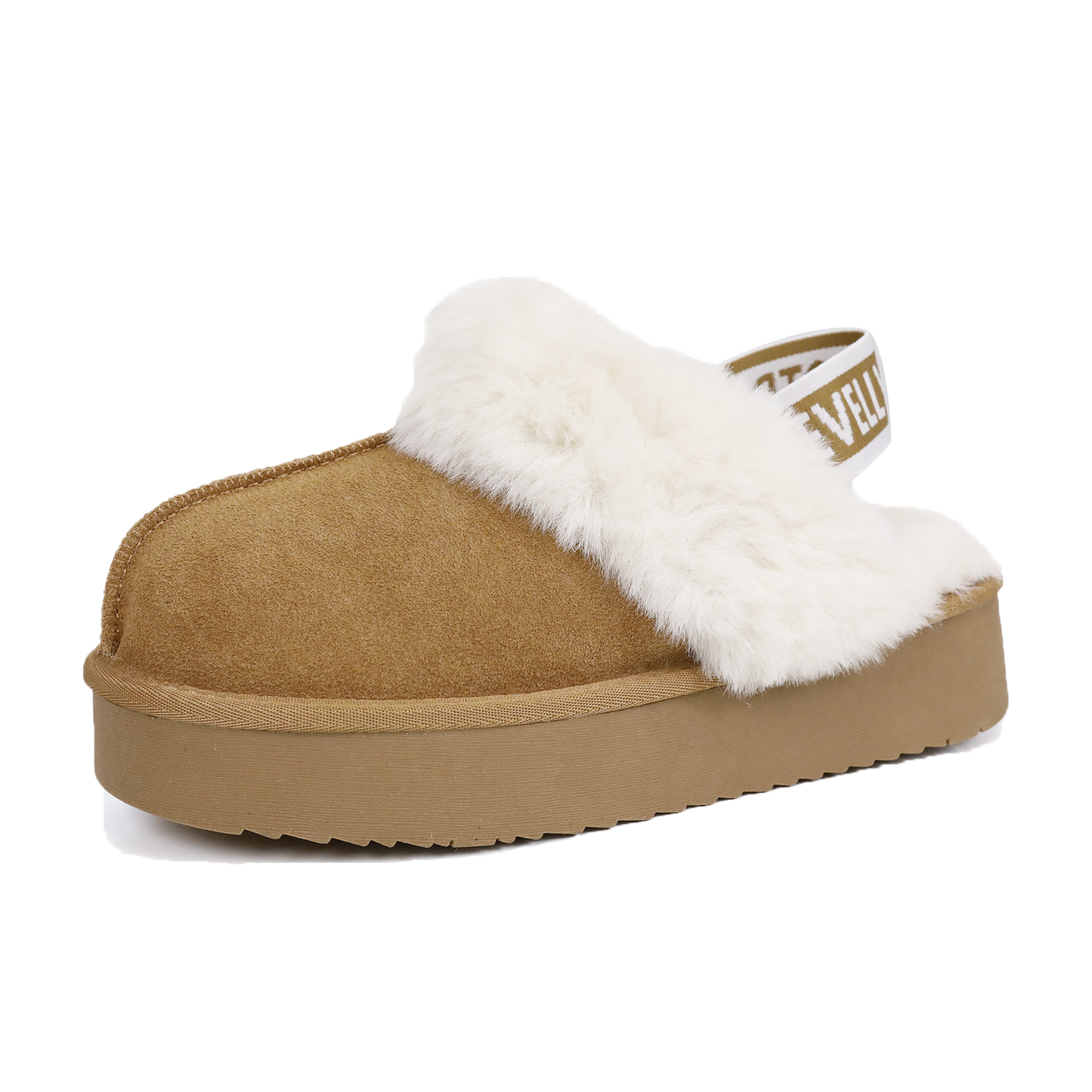 2411 2-Straps Furry Platform