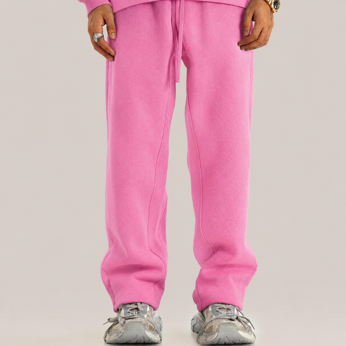 600GSM gerade Fleece-Jogginghose