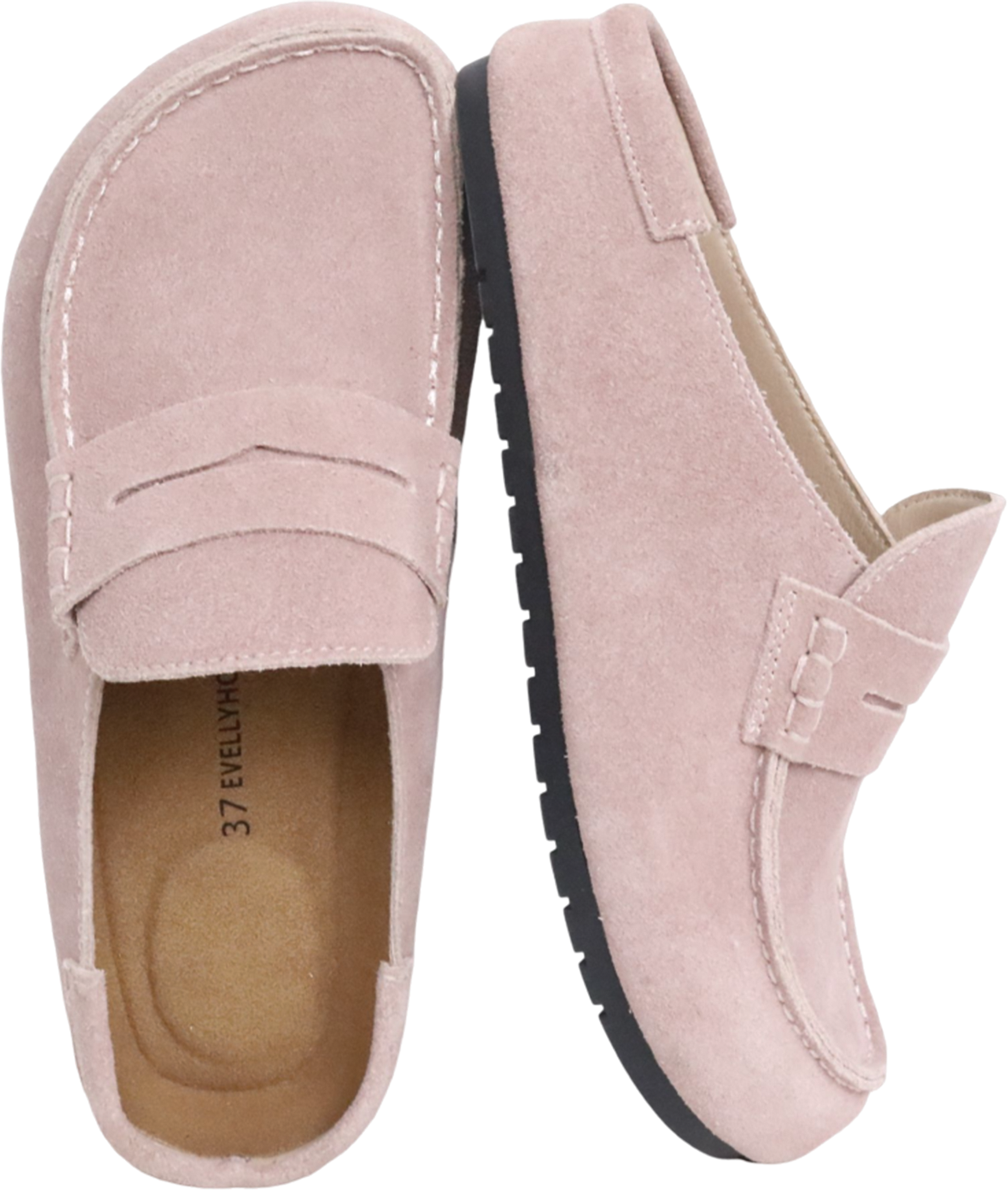 8559 Lofel | Genuine Suede Loafer Mules