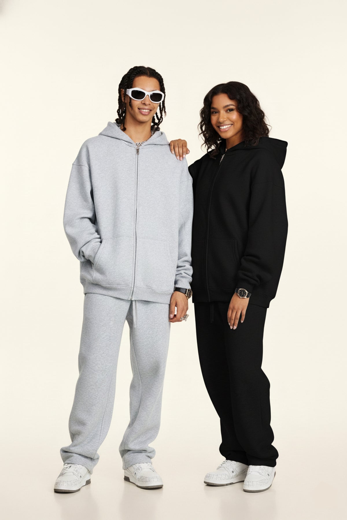 600GSM gerade Fleece-Jogginghose