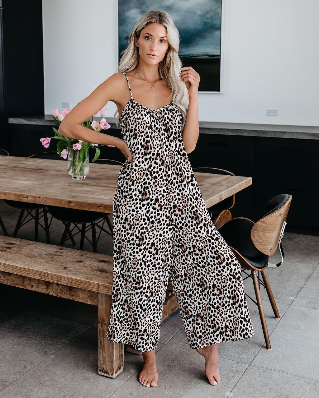 High Stretchy Wide Leg Jumpsuit