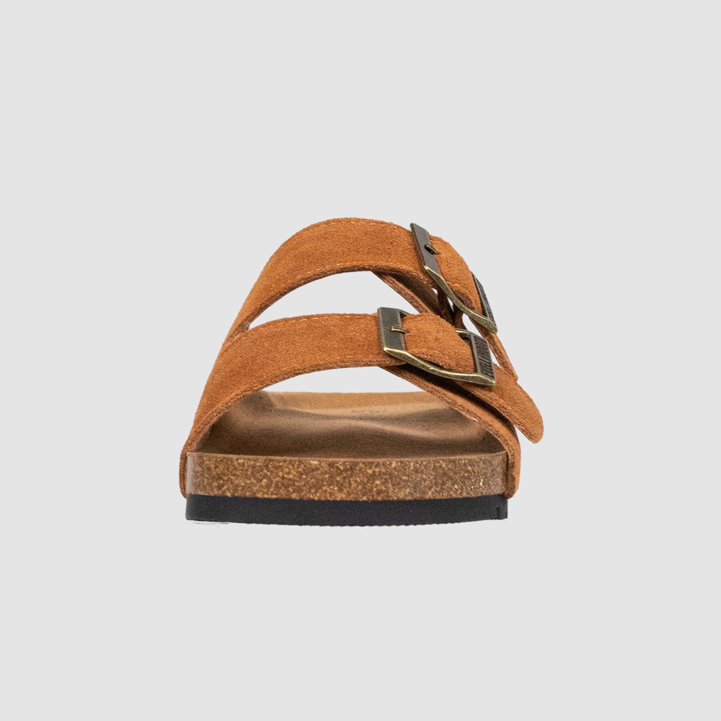 Bennett | Open Toe Suede Double Buckle Sandals - By EVELLYHOOTD