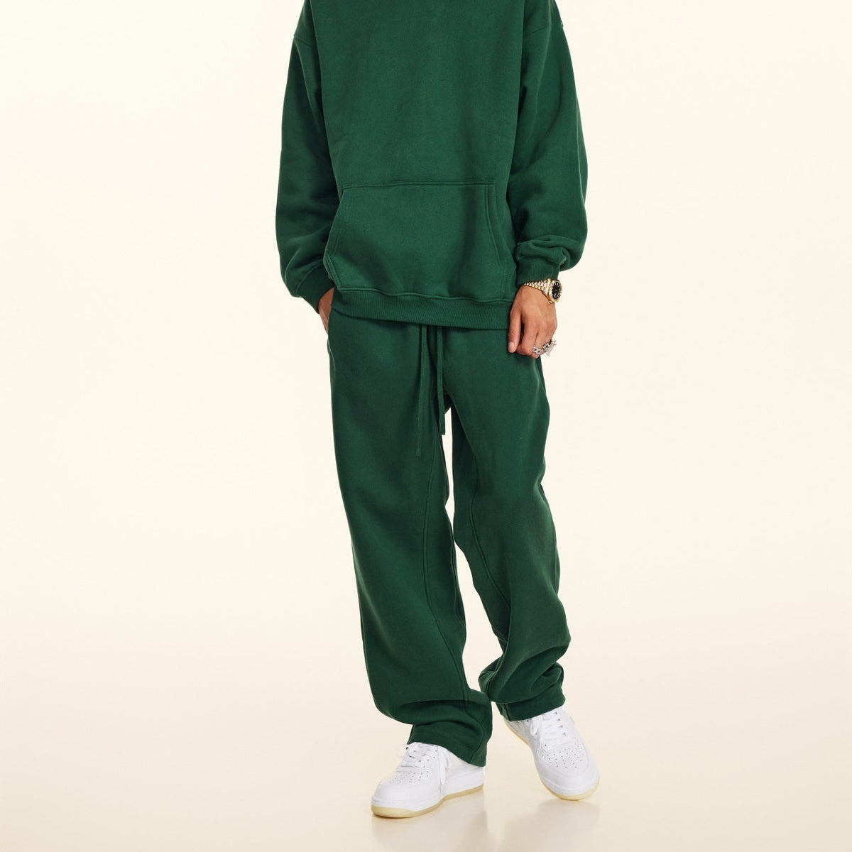 600GSM gerade Fleece-Jogginghose