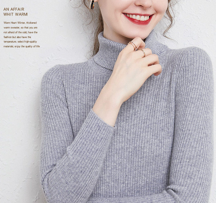 Soft Comfy Turtleneck Knitted Bottoming Sweater | Fit UK6-20