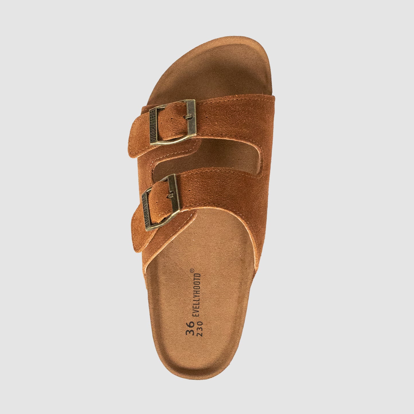 Bennett | Open Toe Suede Double Buckle Sandals - By EVELLYHOOTD