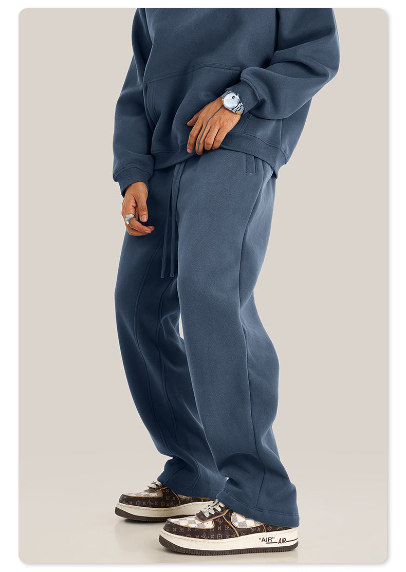 345 GSM Straight-Leg Fleece Comfort Sweatpants