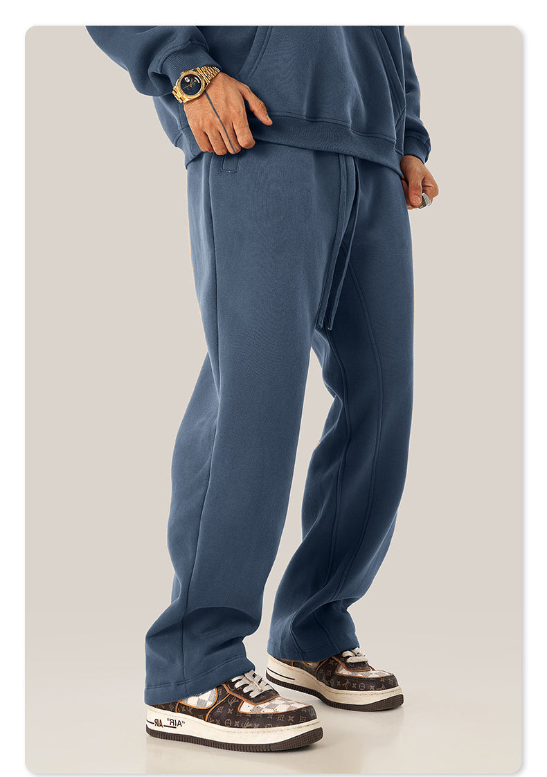 345 GSM Straight-Leg Fleece Comfort Sweatpants