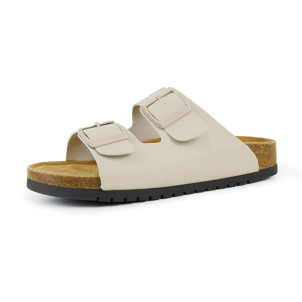 Sandalias de corcho con doble hebilla 2501