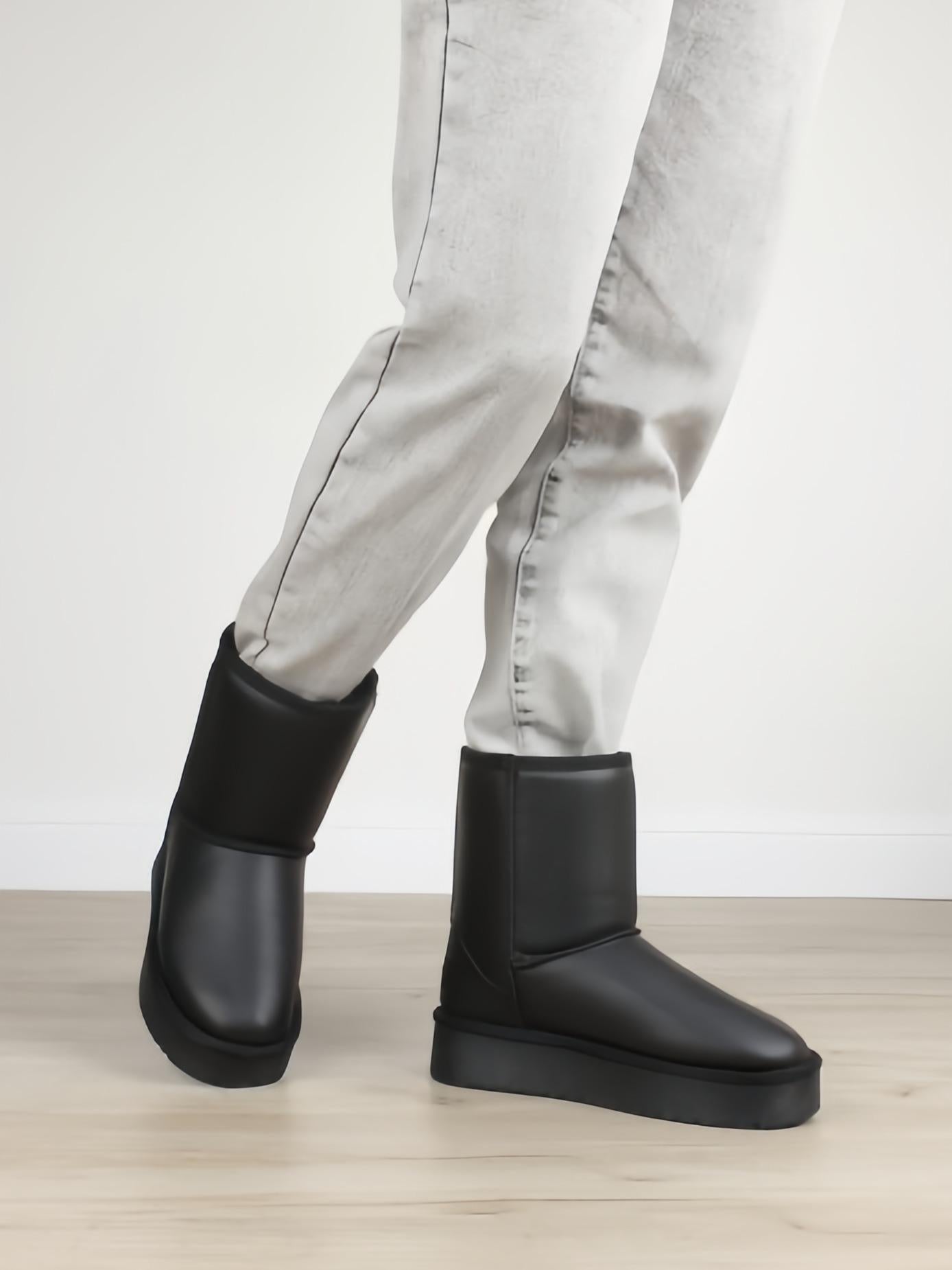 2430 Classic Leather Mid-Calf Boots