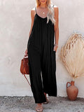 High Stretchy Wide Leg Jumpsuit