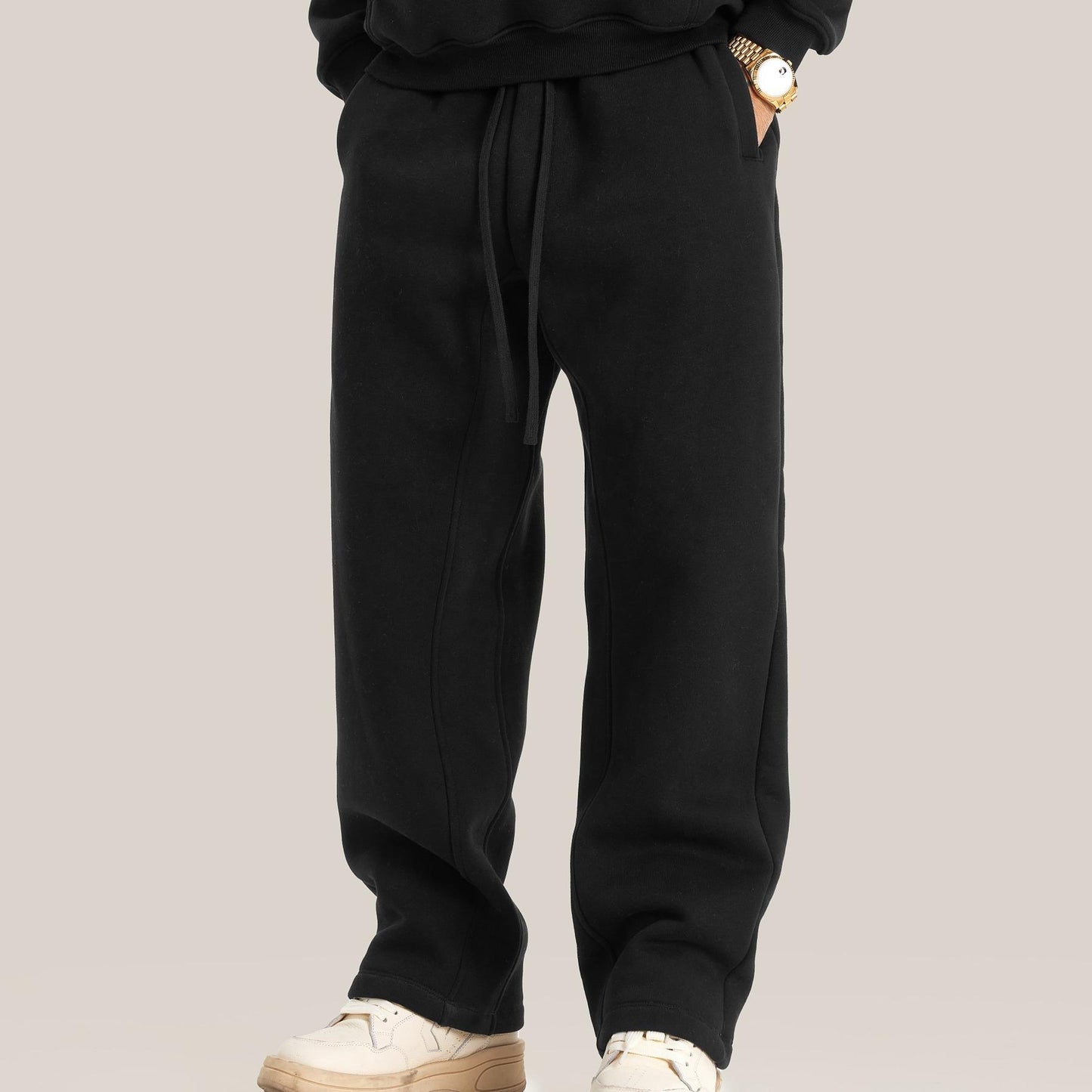 345 GSM Straight-Leg Fleece Comfort Sweatpants