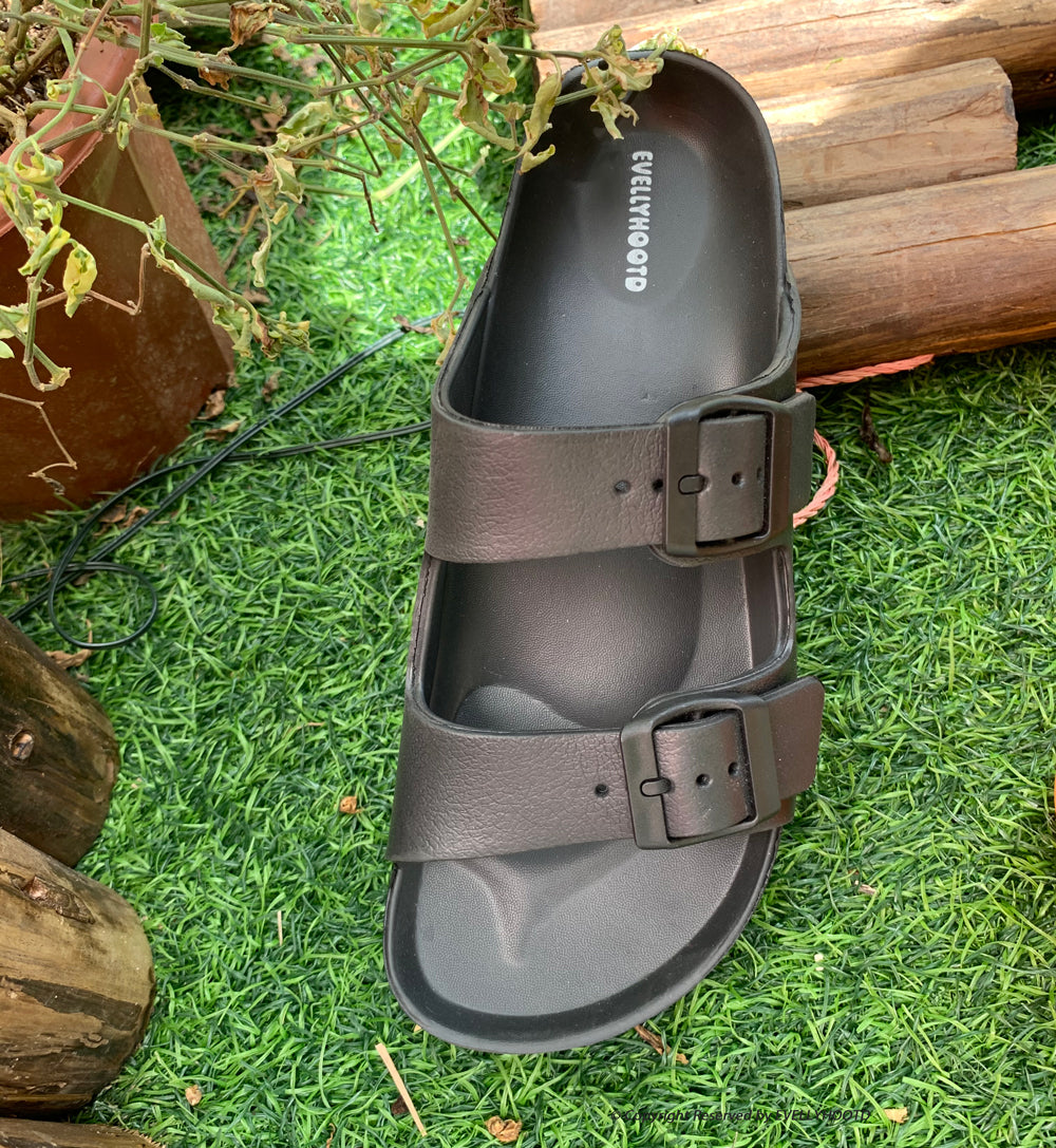 Colin Platform | EVA Double Buckle Lightweight Beach Slides - By EVELLYHOOTD