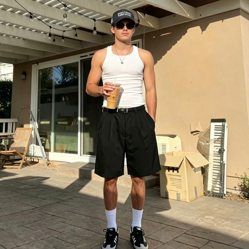 M500 Pleated Shorts